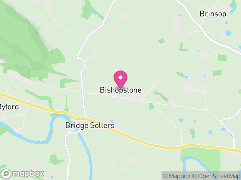 Map of Bishopstone, Herefordshire