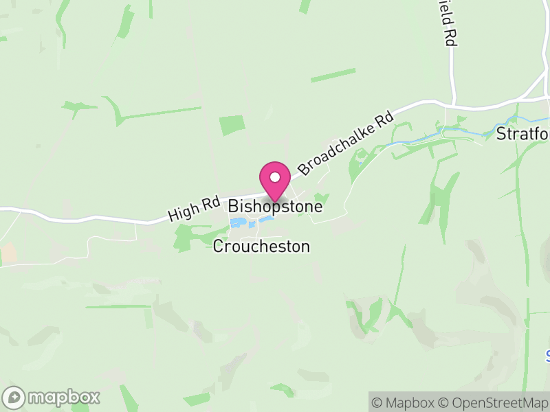 Map of Bishopstone, Wiltshire