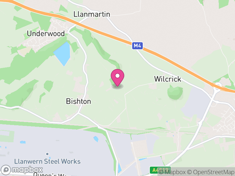 Map of Bishton, Newport