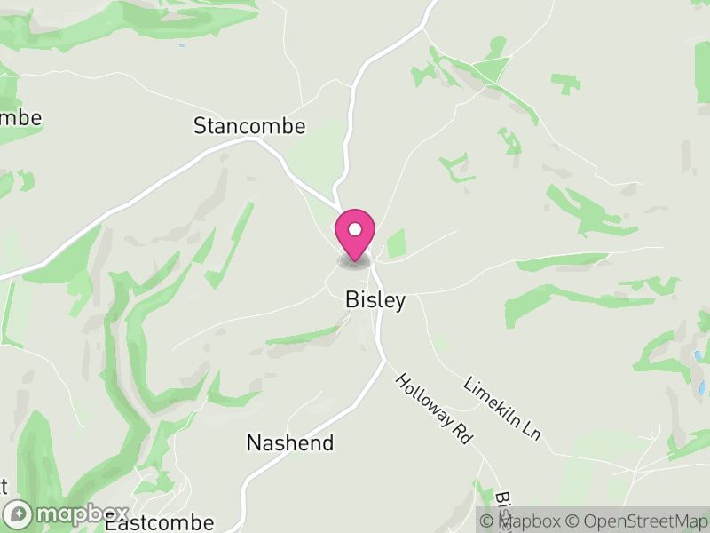 Map of Bisley-with-Lypiatt, Stroud
