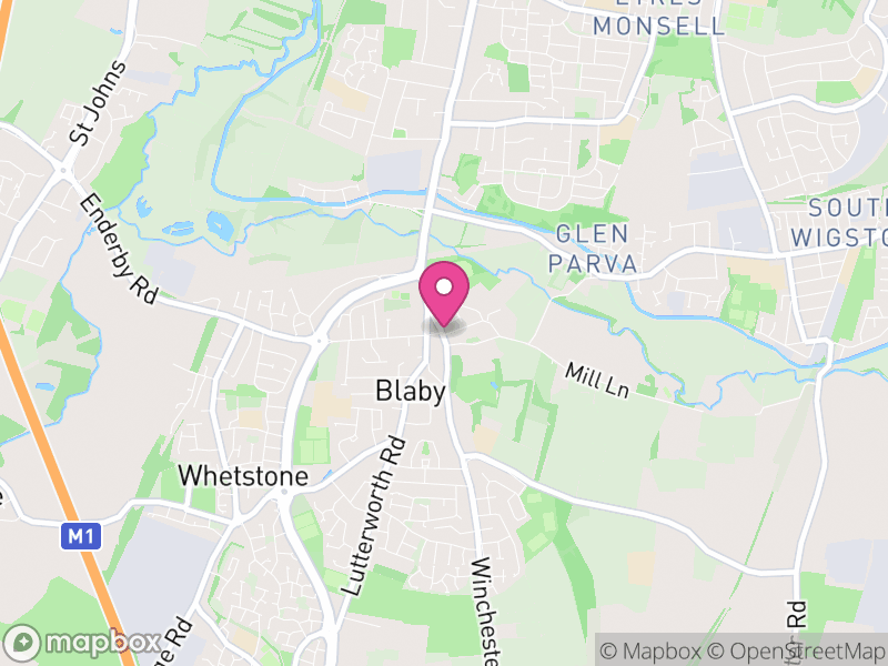 Map of Blaby, Leicestershire