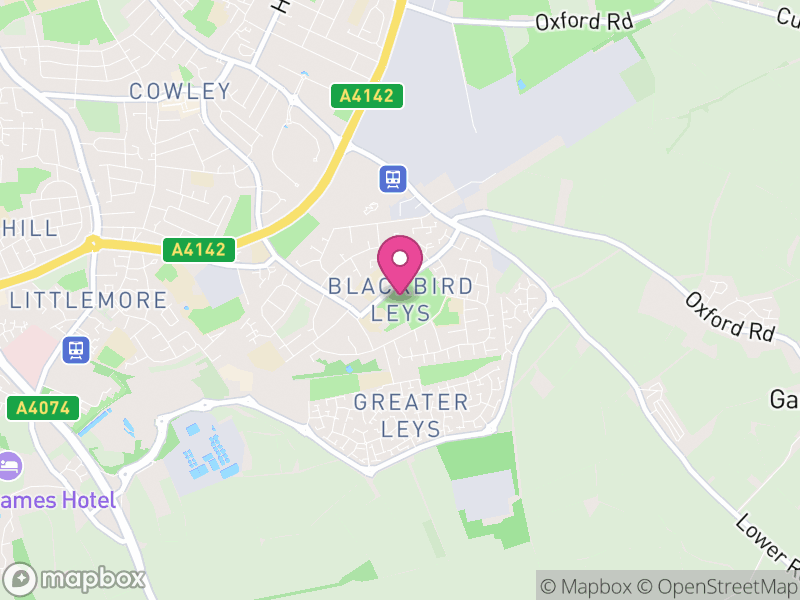 Map of Blackbird Leys, Oxford