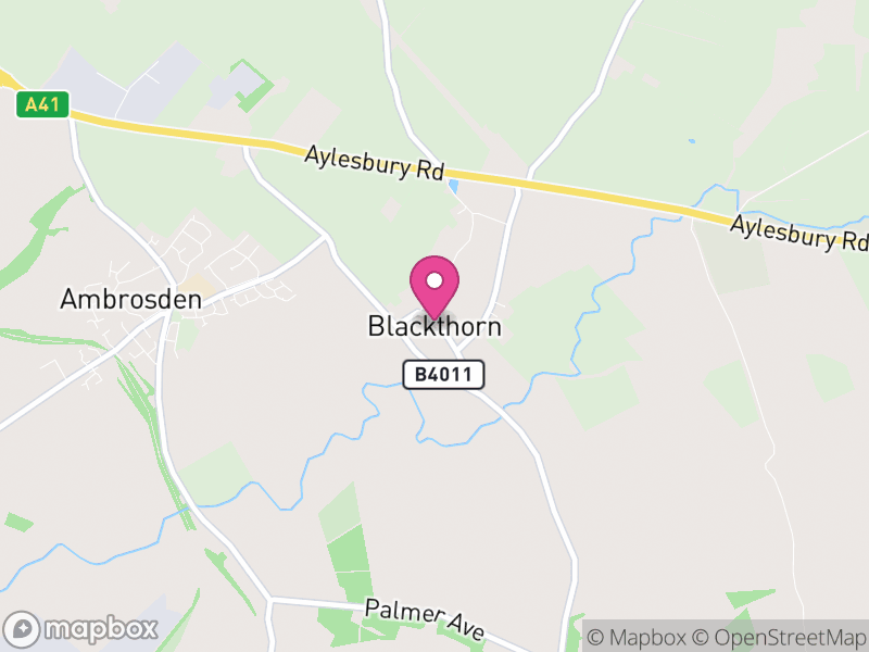 Map of Blackthorn, Cherwell
