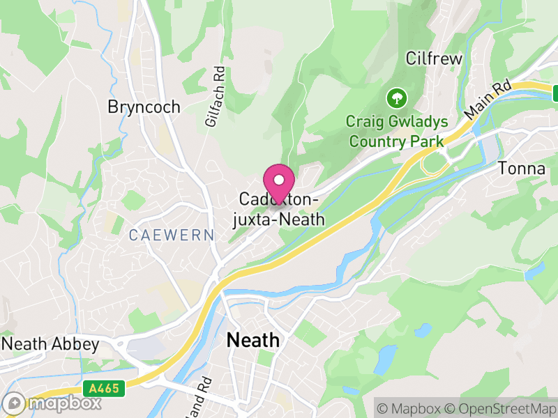 Map of Blaenhonddan, Neath Port Talbot