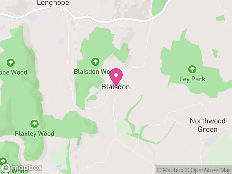 Map of Blaisdon, Forest of Dean