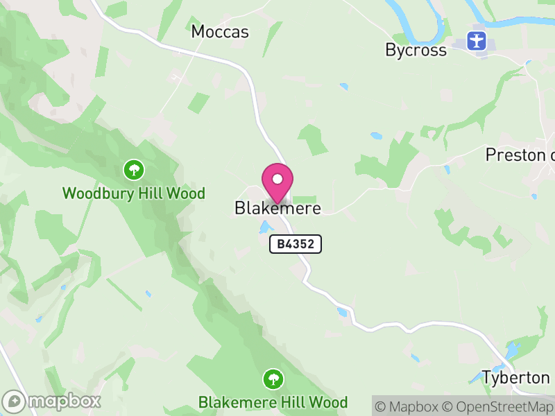 Map of Blakemere, Herefordshire