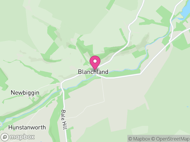 Map of Blanchland, Northumberland