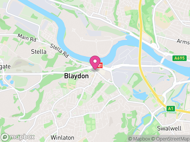Map of Blaydon