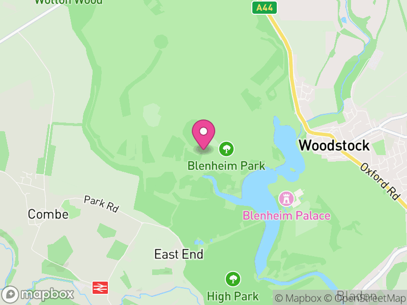 Map of Blenheim, West Oxfordshire