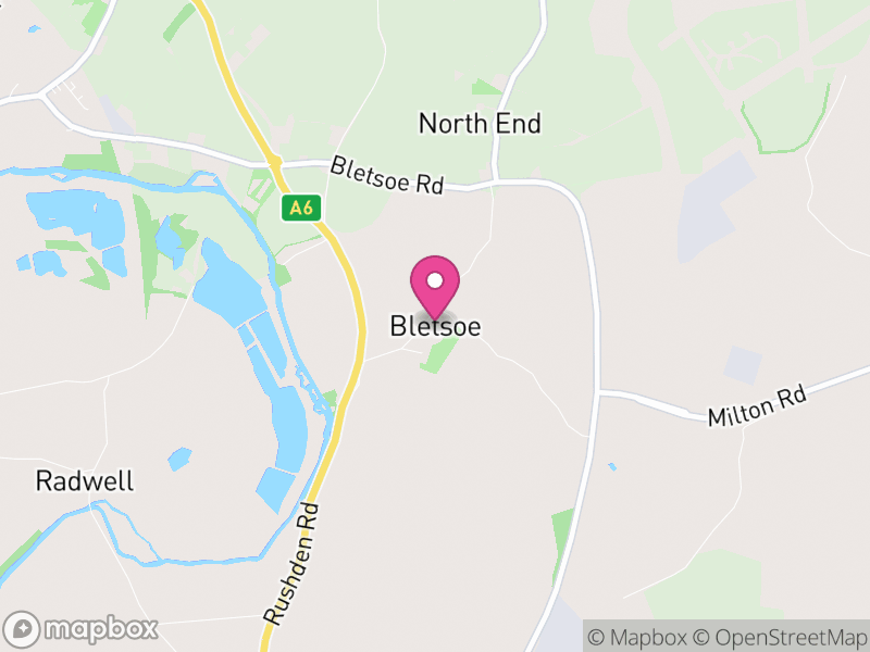 Map of Bletsoe, Bedford
