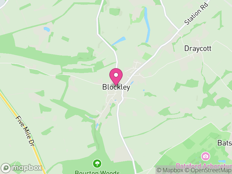 Map of Blockley, Cotswold