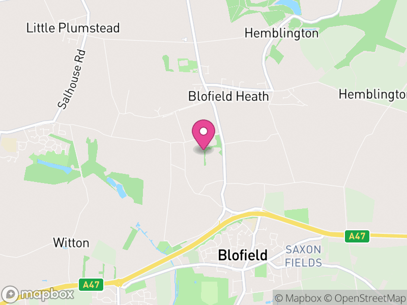 Map of Blofield, Broadland
