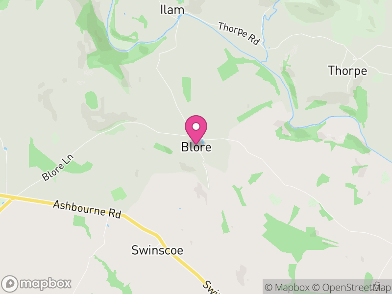Map of Blore with Swinscoe, Staffordshire Moorlands