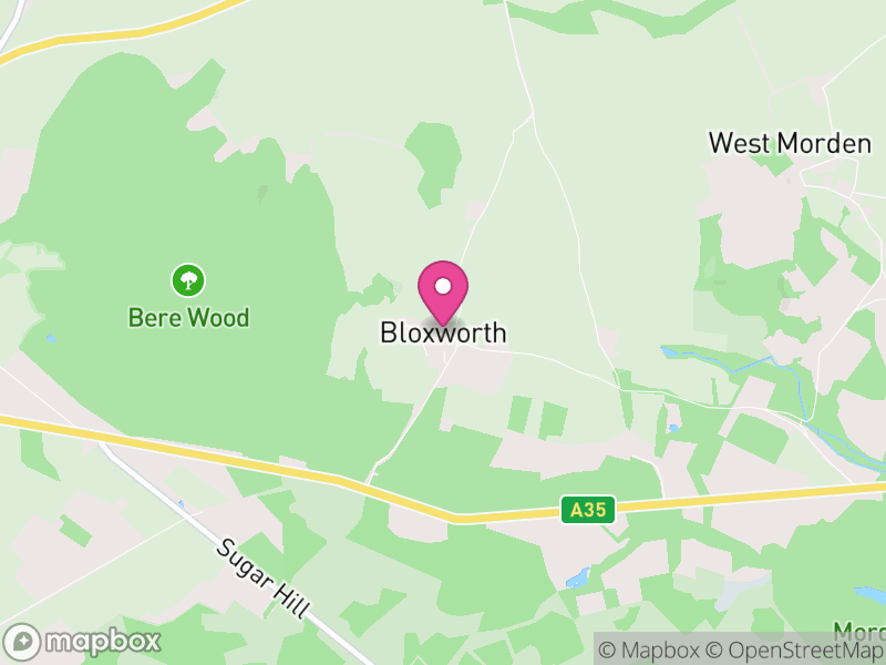 Map of Bloxworth, Dorset