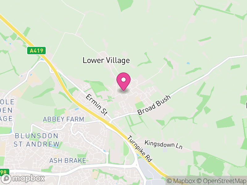 Map of Blunsdon, Swindon