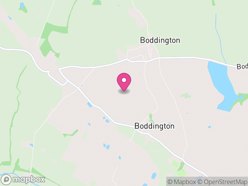 Map of Boddington, West Northamptonshire