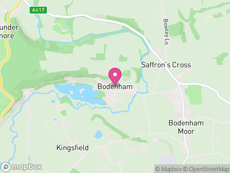 Map of Bodenham, Herefordshire