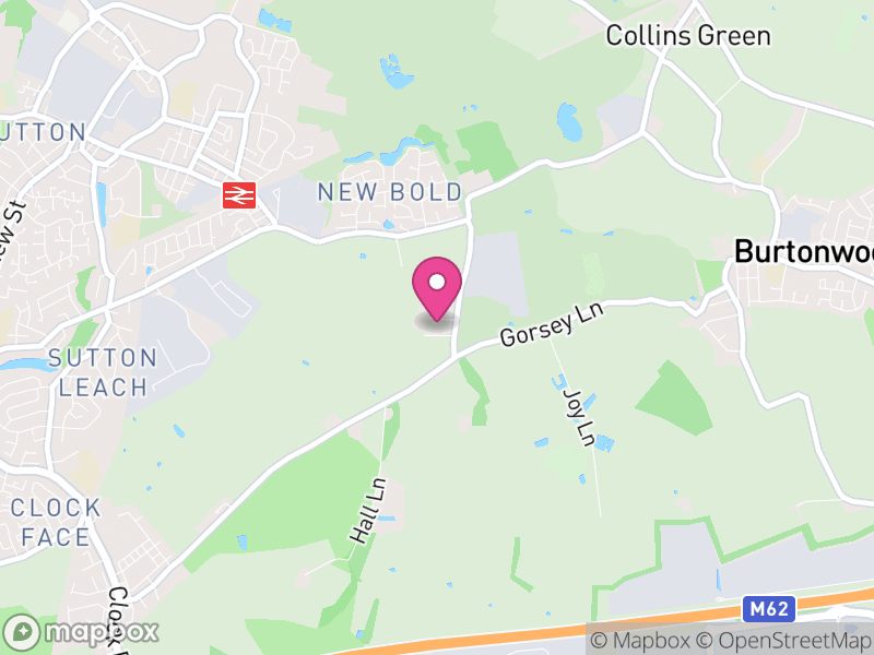 Map of Bold, St Helens