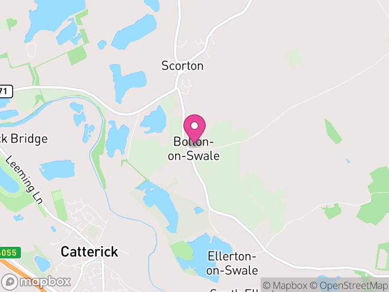 Map of Bolton-on-Swale, North Yorkshire