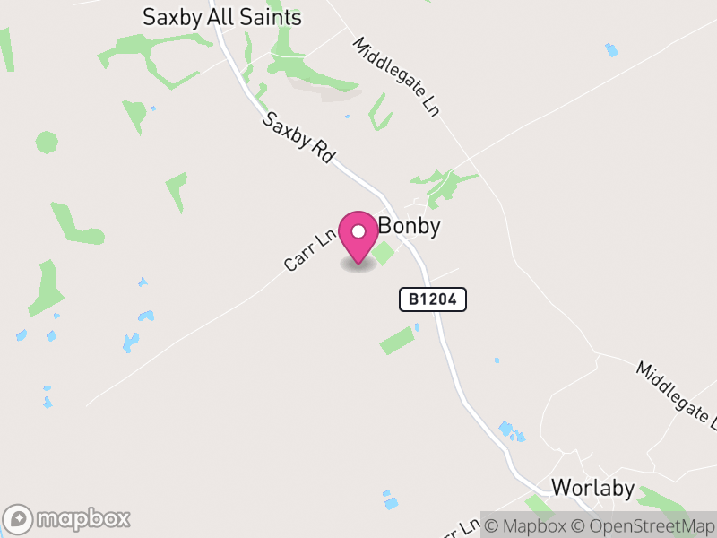 Map of Bonby, North Lincolnshire