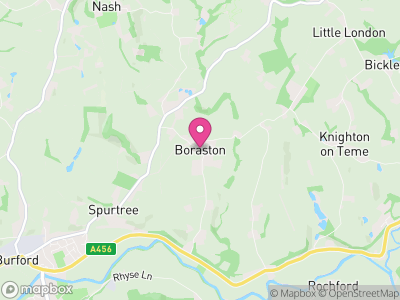 Map of Boraston, England