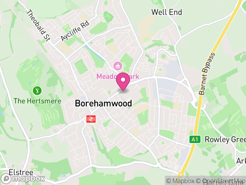 Map of Borehamwood