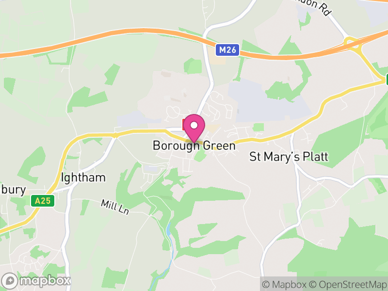 Map of Borough Green, Tonbridge and Malling