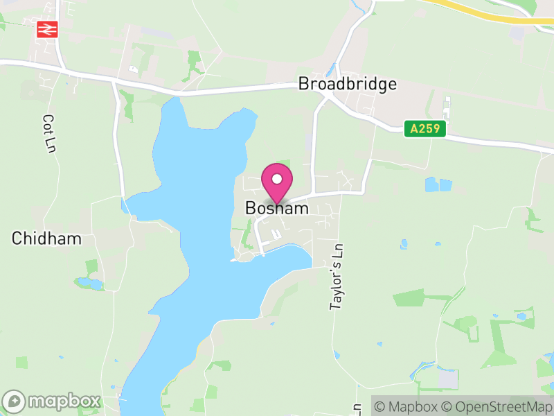 Map of Bosham, Chichester