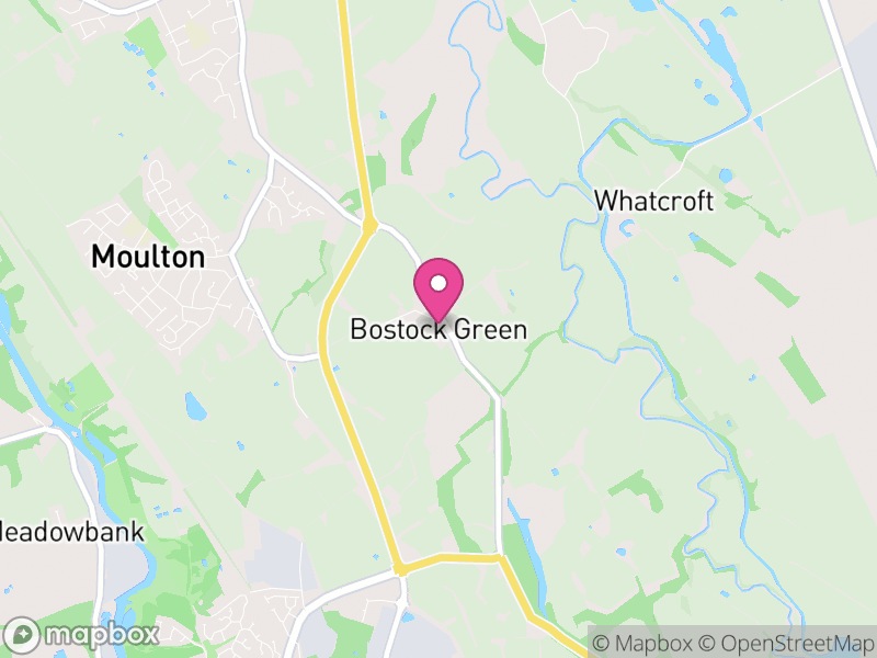 Map of Bostock, Cheshire West and Chester