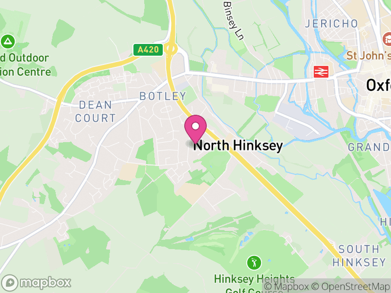 Map of Botley and North Hinksey, Vale of White Horse