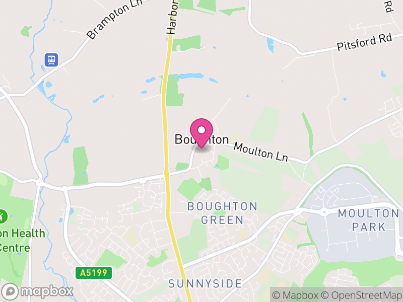 Map of Boughton, West Northamptonshire
