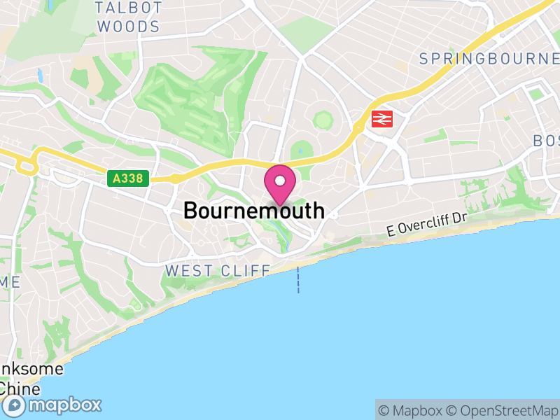 Map of Bournemouth, Bournemouth