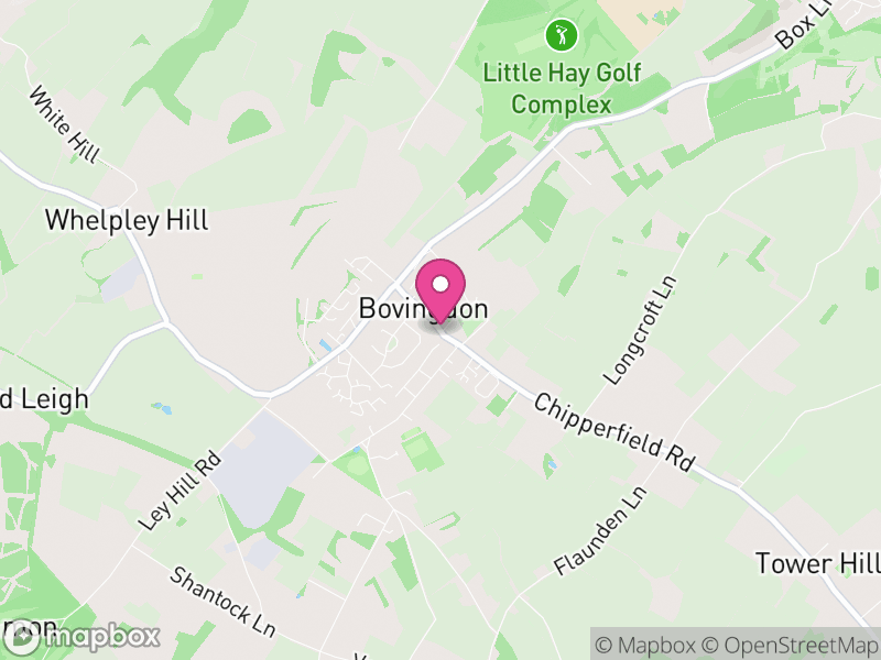 Map of Bovingdon, Dacorum
