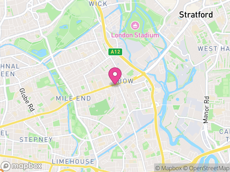 Map of Bow, Mid Devon