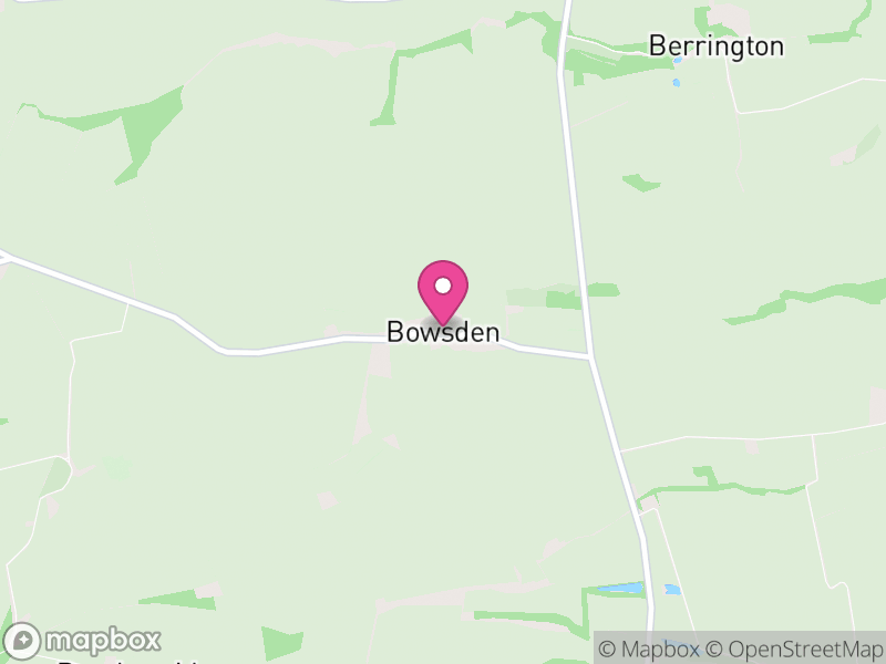 Map of Bowsden, Northumberland