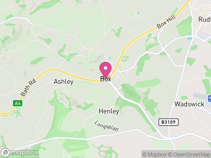 Map of Box, Wiltshire