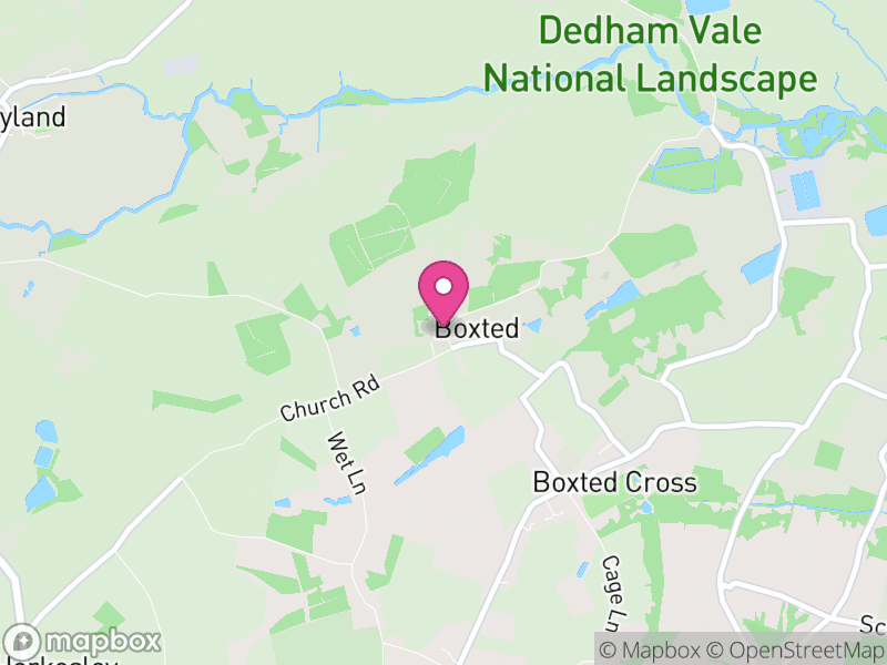 Map of Boxted, Colchester