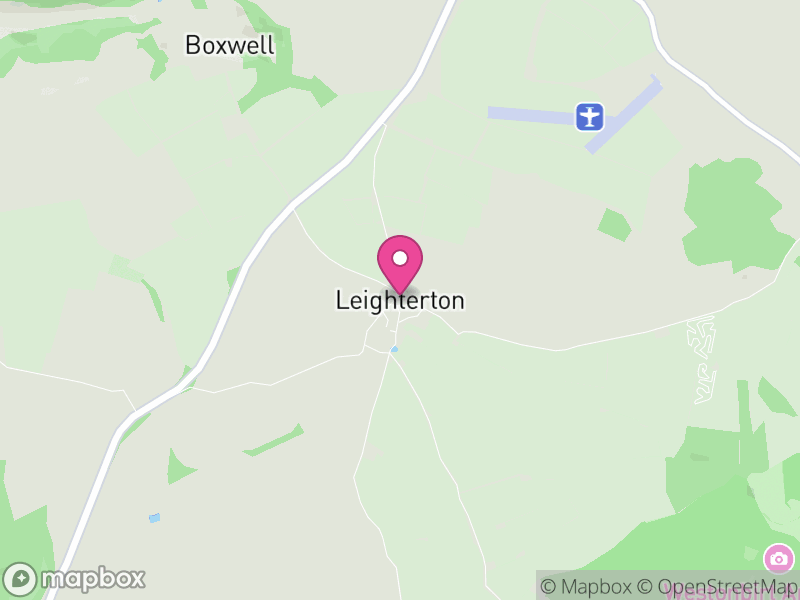 Map of Boxwell with Leighterton, Cotswold