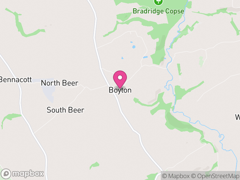 Map of Boyton, Cornwall