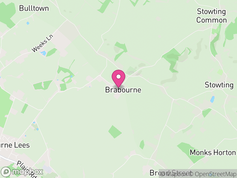 Map of Brabourne, Ashford