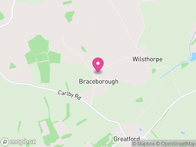 Map of Braceborough and Wilsthorpe, South Kesteven