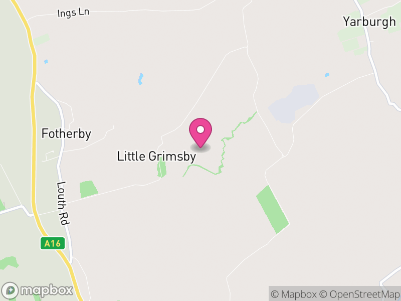 Map of Brackenborough with Little Grimsby, East Lindsey
