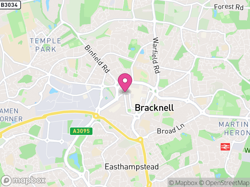 Map of Bracknell, Bracknell Forest
