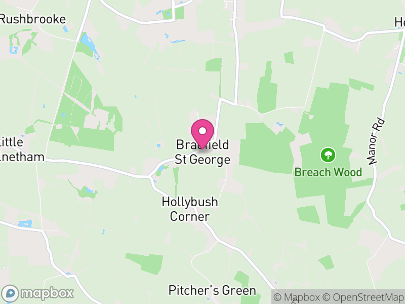 Map of Bradfield St George, West Suffolk