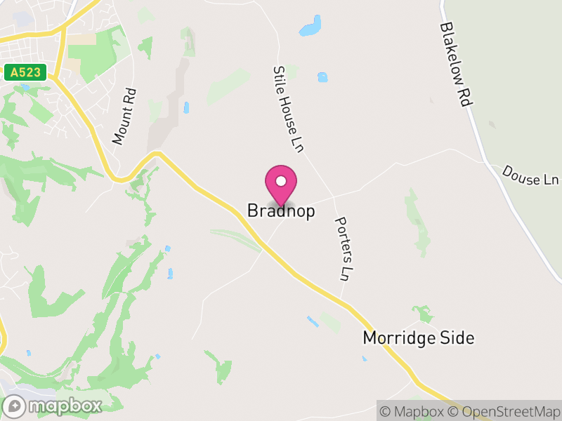 Map of Bradnop, Staffordshire Moorlands