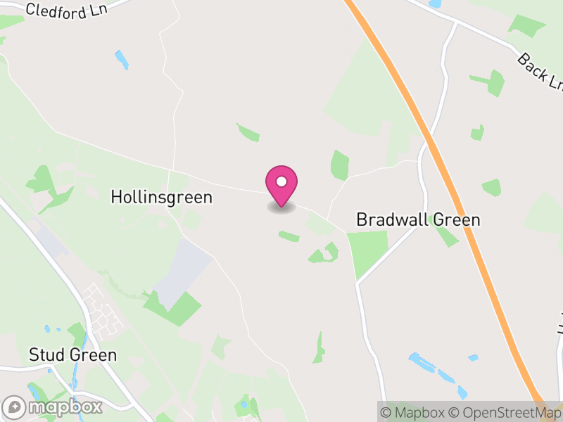 Map of Bradwall, Cheshire East