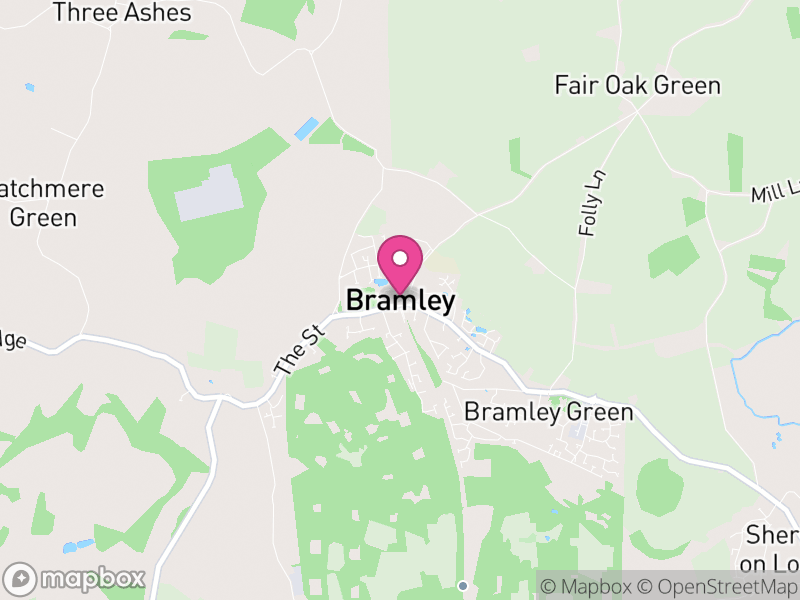 Map of Bramley, Basingstoke and Deane