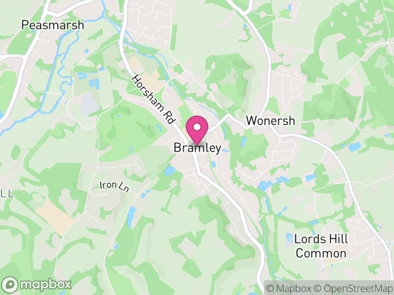 Map of Bramley, Waverley