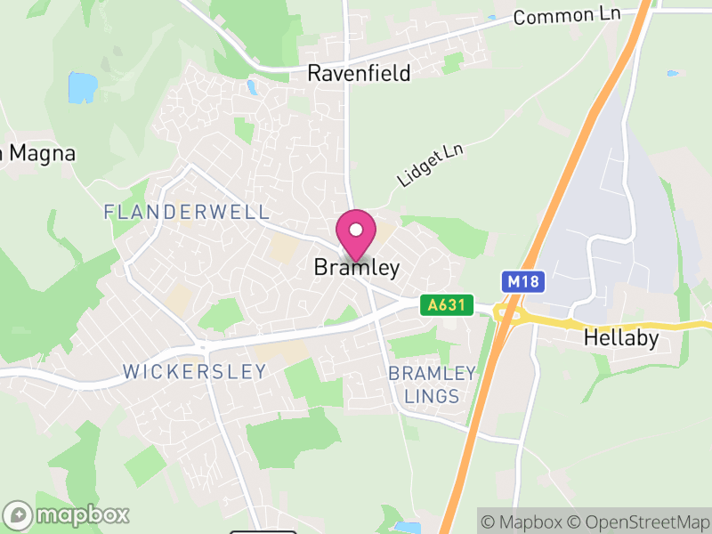 Map of Bramley, Rotherham