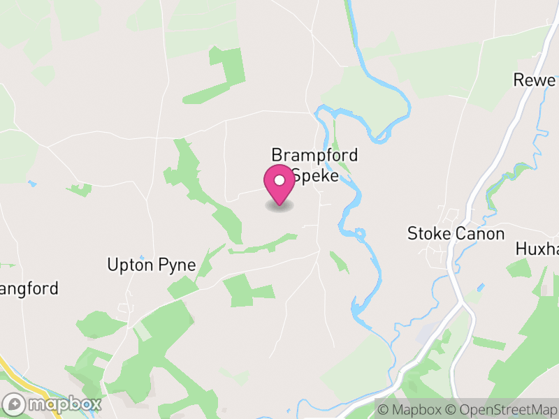 Map of Brampford Speke, East Devon